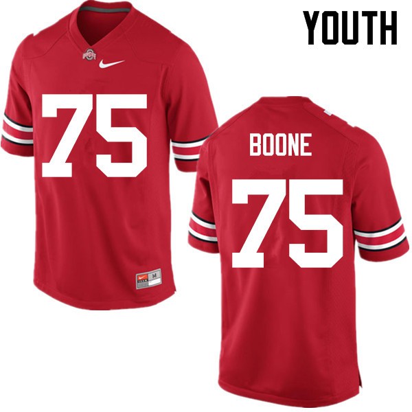 Ohio State Buckeyes #75 Alex Boone Youth Official Jersey Red OSU81263